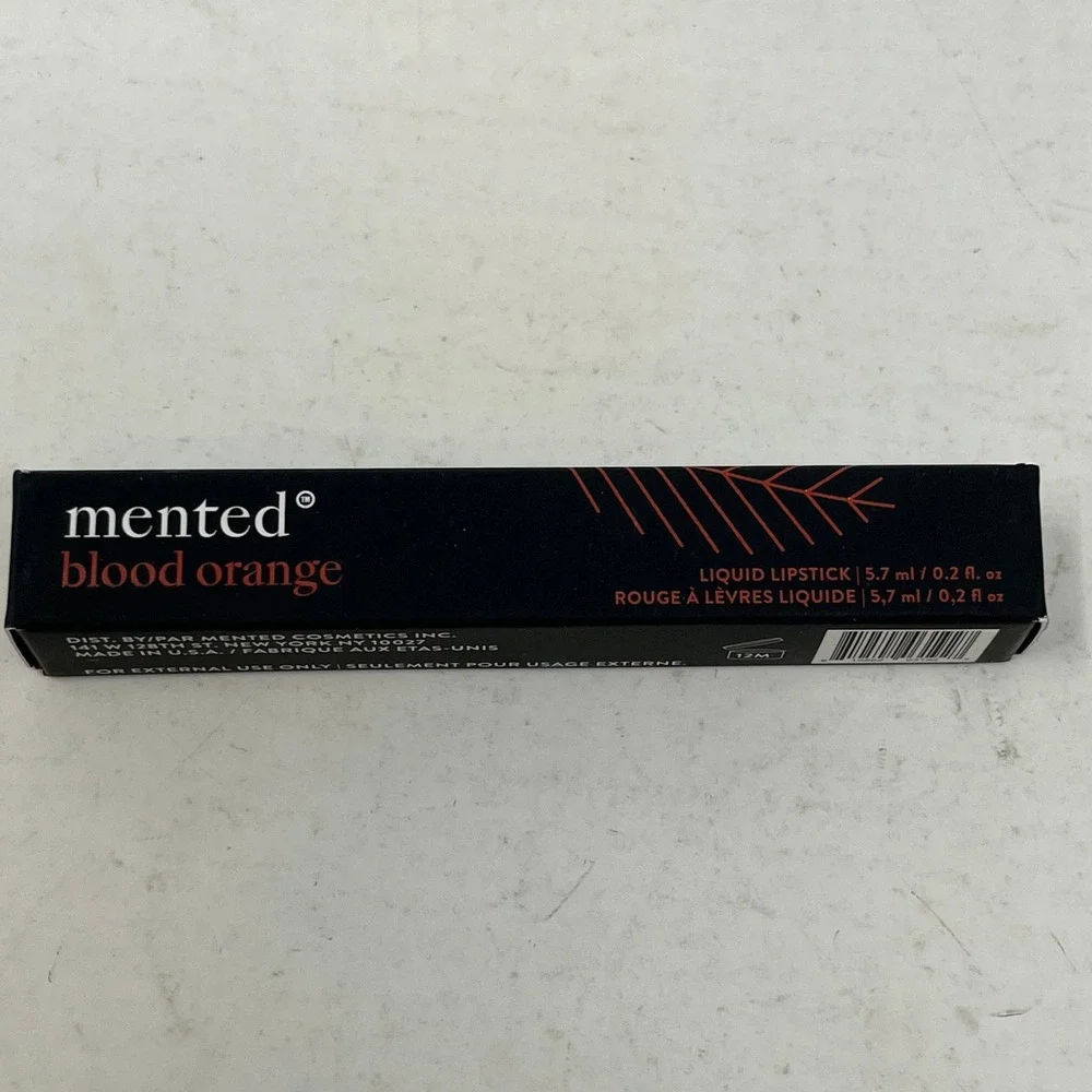 Mented Cosmetics Liquid Lipstick Blood Orange 0.2 fl oz Bold Matte Finish